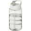 H2O Active® Bop 500 ml Sportflasche mit Ausgussdeckel (transparent, weiss) (Art.-Nr. CA081011)