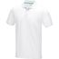 Graphite Poloshirt aus GOTS-zertifizierter Bio-Baumwolle für Herren (Weiss) (Art.-Nr. CA082701)