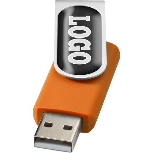 Rotate Doming USB-Stick (Art.-Nr. CA083323) - Klassisches Modell mit einem Doming...