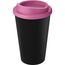 Americano® Eco 350 ml recycelter Becher (schwarz, rosa) (Art.-Nr. CA085462)