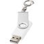 Rotate mit Schlüsselanhänger USB-Stick (Weiss) (Art.-Nr. CA086868)