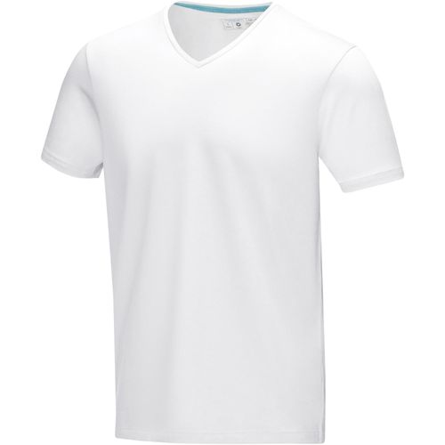 Kawartha T-Shirt für Herren mit V-Ausschnitt (Art.-Nr. CA089366) - Das kurzärmelige Kawartha GOTS Bio-T-Sh...