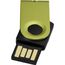 Mini USB-Stick (apfelgrün, schwarz) (Art.-Nr. CA089895)