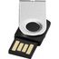 Mini USB-Stick (silber, schwarz) (Art.-Nr. CA090987)