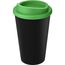 Americano® Eco 350 ml recycelter Becher (schwarz, grün) (Art.-Nr. CA092798)