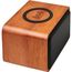 Wooden 3W Lautsprecher mit kabellosem Lade-Pad (holz) (Art.-Nr. CA094174)