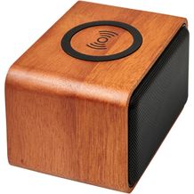 Wooden 3W Lautsprecher mit kabellosem Lade-Pad (holz) (Art.-Nr. CA094174)