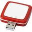 Rotating Square USB-Stick (rot, weiss) (Art.-Nr. CA099463)