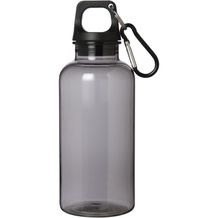 Oregon 400 ml RCS-zertifizierte Trinkflasche aus recyceltem Kunststoff mit Karabiner (Schwarz) (Art.-Nr. CA103231)