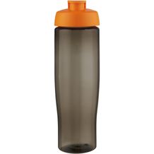 H2O Active® Eco Tempo 700 ml Sportflasche mit Klappdeckel (orange, kohle) (Art.-Nr. CA105049)