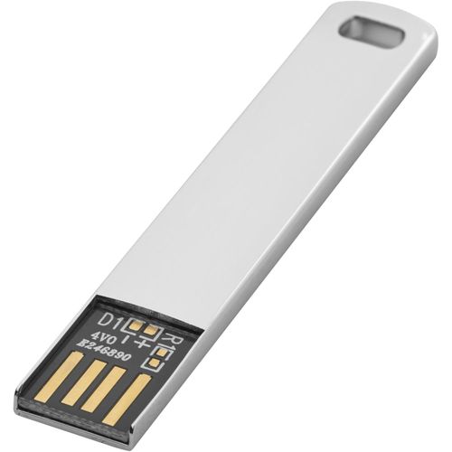 Metall flach USB 2.0 (Art.-Nr. CA105163) - Schlanker und leichter USB 2.0-Stic...