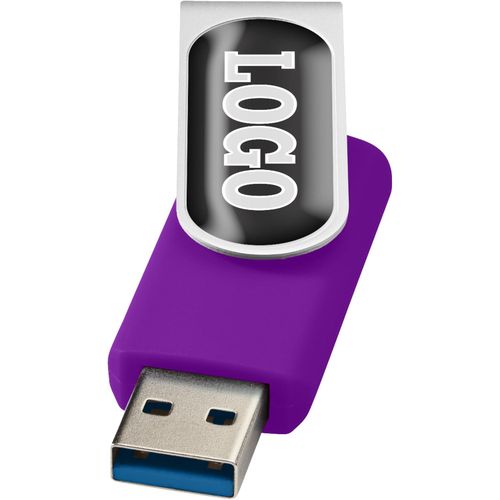 Rotate USB-Stick 3.0 mit Doming (Art.-Nr. CA107190) - Der Rotate USB-Stick 3.0 ist ein vielsei...