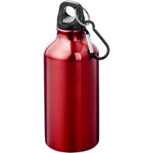 Oregon 400 ml RCS-zertifizierte Trinkflasche aus recyceltem Aluminium mit Karabinerhaken (Art.-Nr. CA108824)