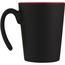 Oli 360 ml Keramikbecher mit Henkel (rot, schwarz) (Art.-Nr. CA110268)