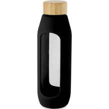Tidan 600 ml Flasche aus Borosilikatglas mit Silikongriff (Schwarz) (Art.-Nr. CA110377)