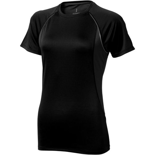 Quebec T-Shirt cool fit für Damen (Art.-Nr. CA112937) - Stoff Einfassung am Kragen. Rundhalsauss...