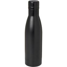 Vasa RCS-zertifizierte Kupfer-Vakuum Isolierflasche aus recyceltem Edelstahl, 500 ml (Schwarz) (Art.-Nr. CA116675)