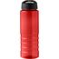 H2O Active® Eco Treble 750 ml Sportflasche mit Stülpdeckel (rot, schwarz) (Art.-Nr. CA117458)