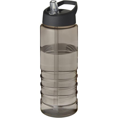 H2O Active® Treble 750 ml Sportflasche mit Ausgussdeckel (Art.-Nr. CA119321) - Einwandige Sportflasche mit geripptem...