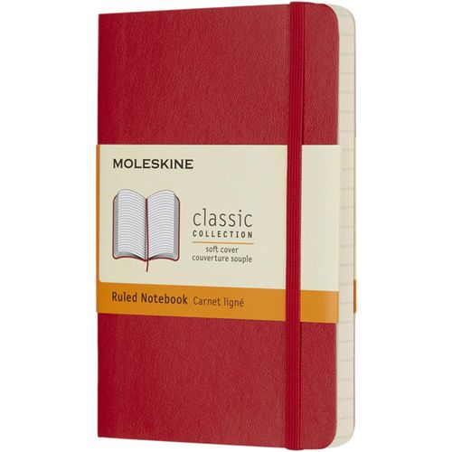 Moleskine Classic Softcover Notizbuch Taschenformat  liniert (Art.-Nr. CA119544) - Das Classic Notizbuch mit Softcover hat...