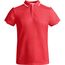 Tamil Sport Poloshirt für Herren (rot, weiss) (Art.-Nr. CA121410)