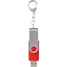 Rotate mit Schlüsselanhänger USB-Stick (hellrot) (Art.-Nr. CA126087)