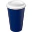 Americano® Eco 350 ml recycelter Becher (blau, weiss) (Art.-Nr. CA126585)