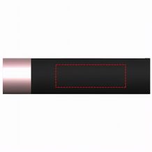 SCX.design F10 2500 mAh Taschenlampe mit mit Leuchtlogo (rosa / roségold / weiß) (Art.-Nr. CA126786)
