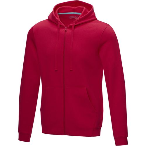 Ruby Hoodie mit durchgehendem Reißverschluss aus Bio-Material für Herren (Art.-Nr. CA127112) - Der Ruby recycled Kapuzenpullover fü...