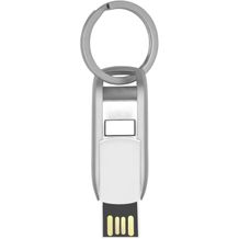 Flip USB Stick (weiss, silber) (Art.-Nr. CA127452)