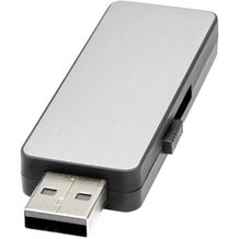 Light Up USB Stick mit weißem Licht (schwarz, silber, weiss) (Art.-Nr. CA129422)