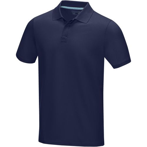 Graphite Poloshirt aus Bio-Baumwolle für Herren (Art.-Nr. CA130156) - Das kurzärmelige Bio-Polo für Herr...