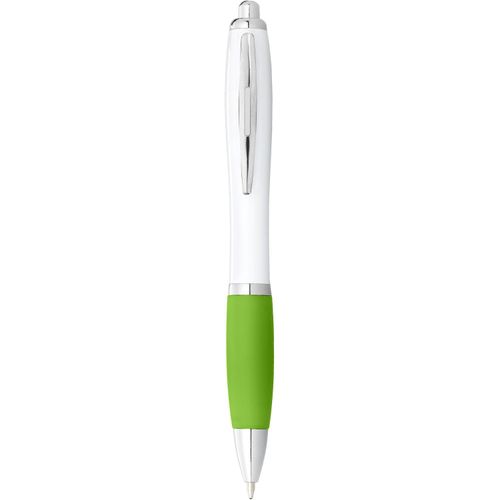 Nash Kugelschreiber weiß mit farbigem Griff (Art.-Nr. CA130217) - Da man fast jeden Tag schreibt, ist es...