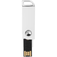 Swivel Rectangular USB-Stick (Weiss) (Art.-Nr. CA130484)