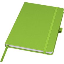 Honua A5 Notizbuch aus recyceltem Papier mit Cover aus recyceltem PET (lindgrün) (Art.-Nr. CA130867)