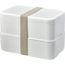 MIYO Renew Doppel-Lunchbox (elfenbeinweiß, kieselgrau) (Art.-Nr. CA131878)