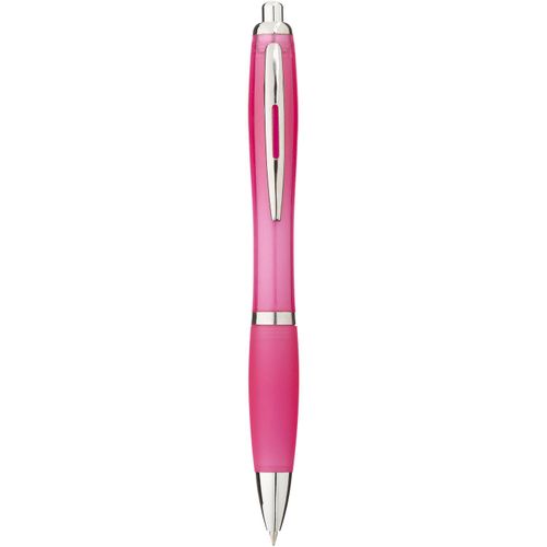 Nash Kugelschreiber mit farbigem Schaft und Griff (Art.-Nr. CA132719) - Kugelschreiber mit Klickmechanismus und...