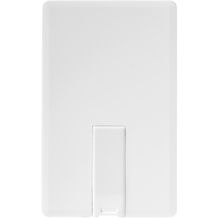 Slim 4 GB USB-Stick im Kreditkartenformat (weiß) (Art.-Nr. CA132816)