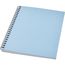 Desk-Mate® A5 recyceltes farbiges Notizbuch mit Spiralbindung (hellblau) (Art.-Nr. CA132872)