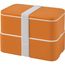 MIYO Doppel-Lunchbox (orange, weiss) (Art.-Nr. CA137366)