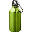 Oregon 400 ml Aluminium Trinkflasche mit Karabinerhaken (apfelgrün, pearl) (Art.-Nr. CA138929)
