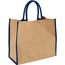 Harry farbige Jute Tragetasche 25L (natur, navy) (Art.-Nr. CA143119)