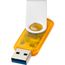 Rotate USB-Stick 3.0 transparent (orange) (Art.-Nr. CA144142)