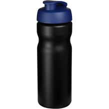 Baseline® Plus 650 ml Sportflasche mit Klappdeckel (schwarz, blau) (Art.-Nr. CA146112)