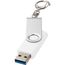 Rotate USB-Stick 3.0 mit Schlüsselanhänger (Weiss) (Art.-Nr. CA149904)