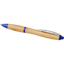 Nash Kugelschreiber aus Bambus (natur, royalblau) (Art.-Nr. CA154966)