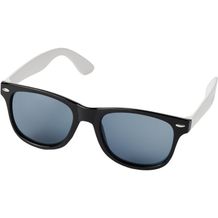 Sun Ray Sonnenbrille mit weißen Bügeln (Schwarz) (Art.-Nr. CA155016)