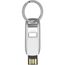 Flip USB Stick (weiss, silber) (Art.-Nr. CA157706)