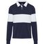 Clyde Rugby Polo Sweatshirt Unisex (navy, weiss) (Art.-Nr. CA160441)