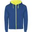 Fuji Kaputzensweatjacke Unisex (royalblau, Fluor Yellow) (Art.-Nr. CA161684)